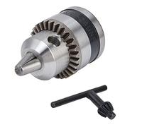 Ausla Conversion Drill Chuck, Stainless Steel Keyless 3 Jaw Chuck 3 8 24UNF 0.6 6mm, 1 4in Hex Quick Connect, Self Centering Strong Grip High Accuracy for Impact Drills Woodworking