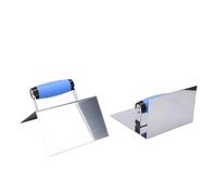 Ausla Corner Trowel Set, Stainless Steel Inside Outside Corner Trowel 90 Degree for Concrete Plastering, Mirror Polished Soft TPR Handle, for Drywall Stucco Contractors