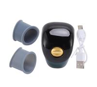Ausla Counter Ring with Organic LED Screen, Electronic Intelligent Finger Rolling Adjustable Digital Ring Counter for Outdoor Sports (green)