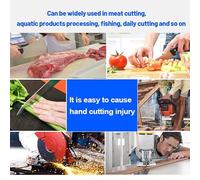 Ausla Cut Resistant Metal Mesh Glove, Stainless Steel Wire Design, 5 Levels Cut, Ideal for Meat Processing and Chainsaw Work (M)