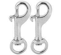 Ausla Diving Swivels Eye Snap Hook 316 Stainless Steel 2Pcs