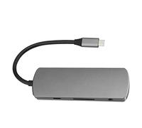Ausla Docking Station Aluminum Alloy Type C Hub 8 in 1 with 4K PD Charging 3 USB 3.0 TF for Mobile Office Home Desk Laptop Users