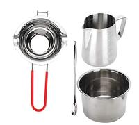 Ausla Double-Nozzle Boiler, Wax Melting Cup, Candle Making Kit with Versatile Spoon Handle, Precise Measurements for Aromatic Craft Handmade Tools