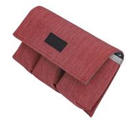Ausla Drone Battery Bag, Nylon Portable Safe Pouch with Hook and Loop for 2 Mini 4 Pro Mini 3, Protects Batteries from Moisture and Dust (Brick Red)