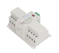 Ausla Dual Power Automatic Transfer Switch Flame Retardant PC 4P Power Transfer Switch 400V with Manual Auto Modes 2s for Household Mall Hospital Bank Use (63A)