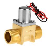 Ausla Electric Solenoid Valve, Brass Material, Compact Design, Multipurpose for Induction Cleaners and Water Saving Systems, Pressure 0.02-1Mpa, Ideal for Garden Irrigation