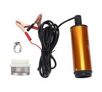 Ausla Electric Submersible Fuel Transfer Pump for Vehicle Maintenance | Low Noise 8500rpm Operation,Aluminum Alloy Body,Side Vertical Shaft for Outdoor Enthusiasts,210MM Height,Orange & Black
