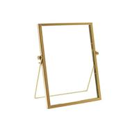 Ausla Elegant Photo Frame Display, Glass and Iron Material, Versatile for Pictures, Artwork, Memorable Memories for Home and Office (6 Inch (153mm ID, 5mm Thickness))