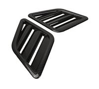 Ausla Engine Hood Vent Cover ABS Replacement Hood Grille Snap In Air Flow Trim Scratch Resistant for Corsa Jazz Drivers Seeking Easy Upgrade (Carbon Fiber Style)