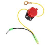 Ausla Engine Stop Switch Metal Kill Switch Engine On Off Replacement 4cm Width Easy Installation Red Black for GX110 GX120 GX160 GX200 GX240 GX270 GX340 GX390