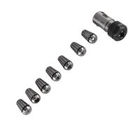 Ausla ER11 Collet Set Spring Steel Router Bit Collet Chuck 7PCS 1mm to 7mm with Spacer Sleeve/Shaft Extender Self Release Design for CNC Milling Lathe Drilling Engraving