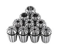 Ausla er20 1/2", ER20 Spring Collet Nut Set 10pcs High Precision Milling Lathe Tool for CNC Engraving Machine with Marked Sizes 3mm-1/2