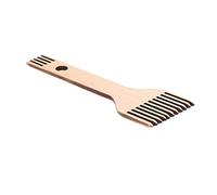 Ausla Ergonomic Design Wooden Weaving Loom Comb, Double Ended Craft Tool for Macrame and Tapestry Making, Beech, High Practicality with Wide Application
