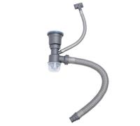 Ausla Expandable Kitchen Sink Drain Kit, Stainless Steel P Trap Pipe for Efficient Drainage in Single Sink Spaces