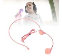 Ausla Fake Microphone Headset Prop, Silicone Sponge Adjustable Fake Headset for Rock Star Singers Music Concert Costume Cosplay, Kids Adults