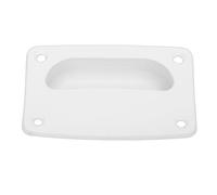 Ausla Flush Pull Handle, PP Material, Rectangular Recessed Design, Perfect for Boats, RVs, Kayaks, and Yachts (White)
