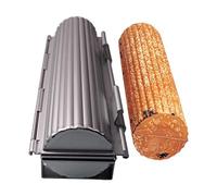 Ausla French Bread Baking Pan, Cylindrical Loaf Pan Baking Pan Aluminum Alloy Round Bread Pan for Bread Pastry Easy Release Edible 305 X 112 X 85mm (Silver)