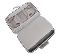 Ausla Game Console Hard Shell Travel Case, 14.5x11.5x5in Gray | Scratch Nylon EVA Shell, Shockproof 2 Tier Storage, Adjustable Shoulder Strap for Travel