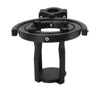 Ausla Gyroscopic Anti Spill Cup Holder, Plastic Self Leveling Drink Holder with Adjustable Clamp for Bike and Electric Scooter Users (Black)