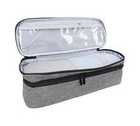Ausla Hair Tools Travel Bag,Hair Dryer Case Travel Hair Dryer Storage Bag Professional Hair Tool Double Layer Design for Hair Styling Tools Canvas (Grey)