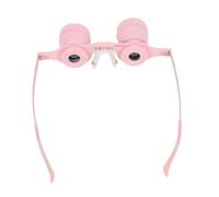 Ausla Hands Free Binocular Glasses, Portable Telescope Opera Glasses with Adjustable Focus Clears Optics for Fishing Bird Watching Sports Travel (Pink)