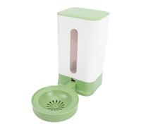 Ausla Hanging Automatic Pet Water Dispenser 1.5L White Plastic Cage Water Bottle for Dogs Cats Rabbits, Space Saving Dry Mouth Design with Transparent Container for Indoor Hutch Bunny (Green)