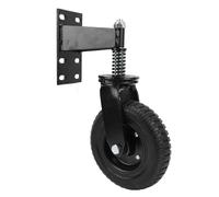 Ausla Heavy Duty Castor Wheel, Steel Rubber Gate Wheel 360 Degree Rotating Castor Fence Gate Wheels with Accessories for Garden Patio 600lbs Capacity 20.32cm Dia