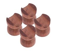 Ausla HiFi Speaker Cable Stand Rosewood Cable Clamp, HiFi Wire Bracket with Management for Speaker Amplifier Sound System, 4 Pack Sturdy Organizer