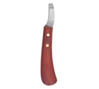 Ausla Hoof Trimming Knife, Stainless Steel Double Edged Hoof Trimmer Shears with Wood Handle Cutter for Cutting Horses Donkeys Cows Hooves