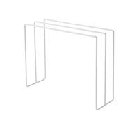 Ausla Kitchen Countertop Dishcloth Drying Rack, Iron Dishcloth Towel Holder,Standing Dish Rag Storage Hanger for Kitchen or Bathroom Sink, Rustproof Iron Material (White)