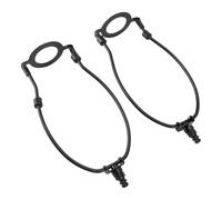 Ausla Lamp Shade Harps Holder, Iron Adjustable Lamp Harp Holder Kit, 2 Pcs with E26 Base, Fits Different Lampshades, Easy Replacement for Table and Floor Lamps (Black)