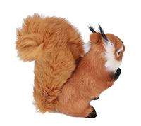 Ausla Lifelike Simulation Squirrel Decoration, Soft Plush Material, Cute Squirrel Toy for Home Desk Decor and Childrens Gift, Height 6.3in