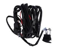 Ausla Lighting Control Wiring Harness Kit, 160W 16AWG with Rocker Switch Relay and Fusing, 10ft Length for UTV ATV SUV and Truck LED Lights