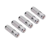 Ausla Locking Grease Coupler Alloy Flat Nozzle Grease Coupler 1 8in Thread Four Claw Self Locking Knurled Body for Equipment Maintenance and Mechanical Processing 5 Pack