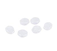 Ausla Machine Head Buttons for Guitar, 6Pcs 5mm Square Tuning Key Caps (White)