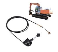 Ausla Manual Throttle Control Cable Excavator Throttle Cable Wire for EX230 Stainless Steel PU Enhanced Safety Easy Installation (300cm)