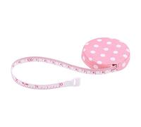 Ausla Measuring Tape for Body, 150 cm/60 inch, Soft Retractable, White with Dots, for Sewing, Fabric, Tailor