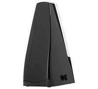 Ausla Mechanical Metronome Tone, ABS Shell Plastic Steel Movement, Pyramid Design with Nickels Plated Swing Rudder, 40-208 BPM for Piano Violin Guitar Bass Drum Set (Black)