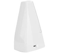 Ausla Mechanical Metronome Tone, ABS Shell Plastic Steel Movement, Pyramid Design with Nickels Plated Swing Rudder, 40-208 BPM for Piano Violin Guitar Bass Drum Set (White)