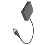 Ausla Memory Card Reader Aluminum Alloy Multi Card Reader USB 3.0 for XQD with 4 Ports Plug and Play for OS X Photographers Laptop Desktop Users