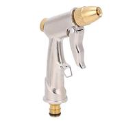 Ausla Metal Garden Hose Spray Gun, High Pressure Water Sprayer with 4 Patterns, Full Brass Nozzle, 10-15m Spraying Distance for Car, Pet Washing