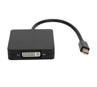 Ausla Mini DisplayPort to 3-in-1 Adapter, (Black) | Gold-Plated and Plated Connectors, Plug-and-Play Setup, 2.25Gbps Bandwidth, for TV and Projector Connectivity