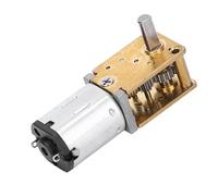Ausla Mini Gear Box Motor, Copper Brass Zinc Alloy Structure, 35RPM Powerful Brush Motor for Robots Cameras Smart Cars (DC6V 35RPM)