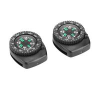 Ausla Mini Pocket Compass Mini Survival Compass Hiking 2pcs Watch for Outdoor Activities with Strap Hole for Camping Hiking Backpacking