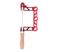Ausla Mini Woodworking Hand Saw, Ergonomic Design, Efficient Cutting, Premium Raw Material U Shape Aluminum Alloy Body with Wooden Handle Coping Saw for Jeweler Metal Processing, (3in)
