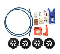 Ausla MK8 Extruder Kit Aluminum Plastic Extruder PTFE Tube Kit 1.75mm with Spring and Cutting Smooth Feeding Easy Install for Ender 3 3 Pro 5 CR 10 10S