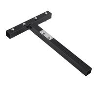 Ausla Mobility Scooter Bracket, Iron Rear Basket Mounting Bracket Replacement Accessories for 22mm/0.87in Squareness Tubes 32x21cm Black