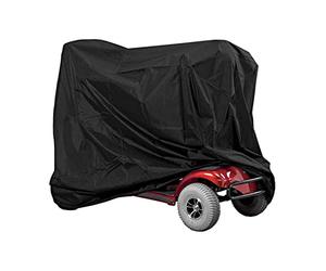 Ausla Mobility Scooter Cover, Waterproof 190T Oxford Fabric Universal Rain Cover for Disabled Scooters, 140x66x91cm