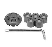 Ausla Motorcycle Hubcap Aluminum Alloy Wheel Side Cover 6 Piece Set Front Rear Replacement for GTS GTV 250 300 2017 2020 for Riders Seeking Easy Install Style Upgrade (#2)