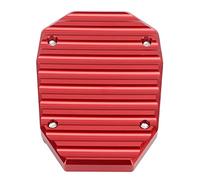 Ausla Motorcycle Kickstand Extension Plate Aluminum Alloy Side Stand Pad Extension Increased Contact Area Quick Installation for Soft Ground Parking for MULTISTRADA V4 2021+ (Red)